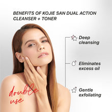Load image into Gallery viewer, Kojie San Dual Action Cleanser and Toner (3 Pack)