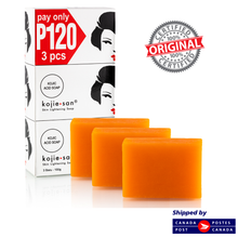 Load image into Gallery viewer, Original Kojie San Skin Brightening Kojic Acid Brightening Soap 3 x 100g (300g)
