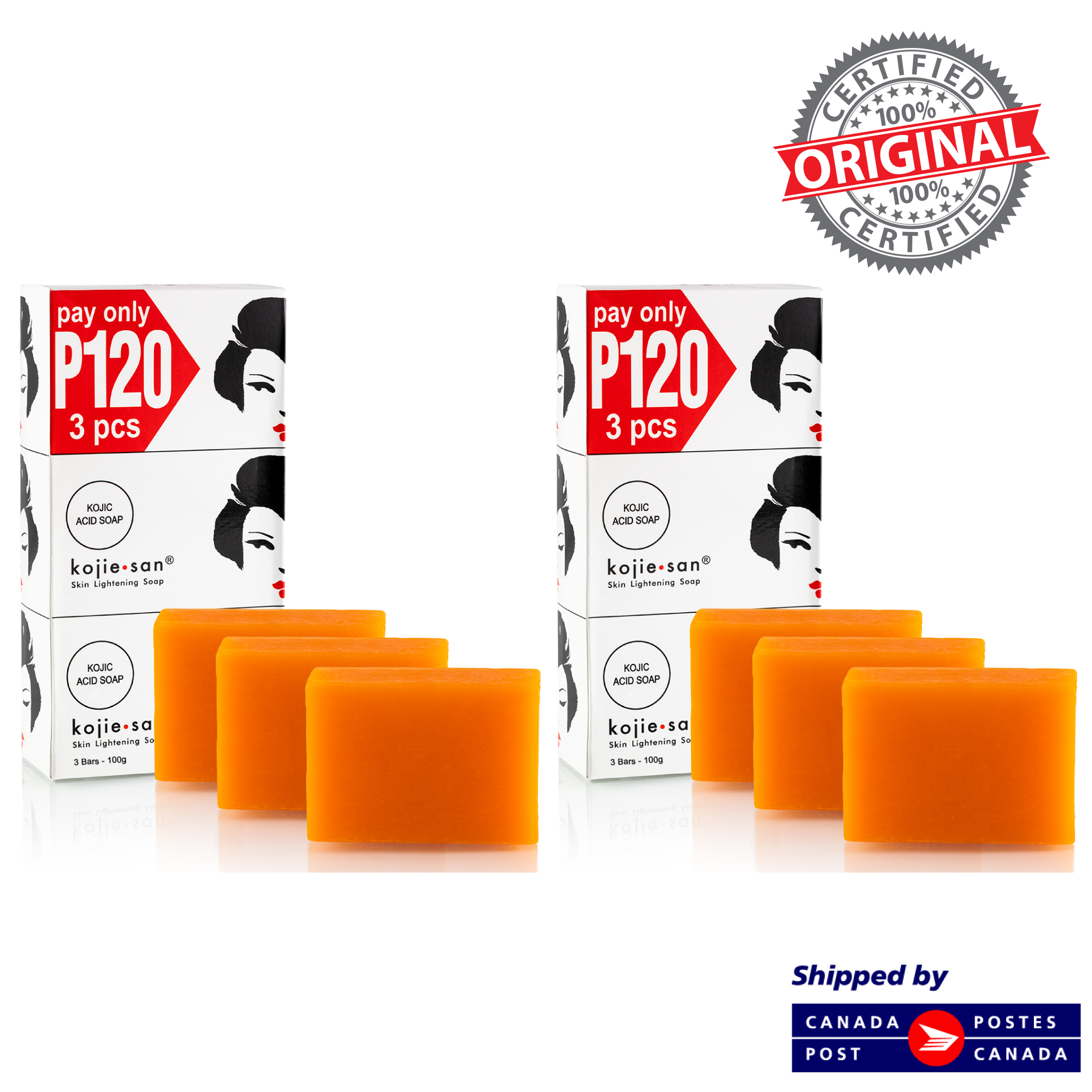 Original Kojie San Skin Brightening Kojic Acid Brightening Soap 6